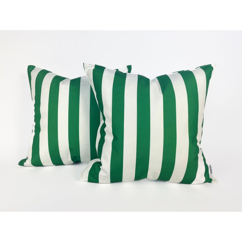 Striped Outdoor Accent Pillow Covers, Amazon