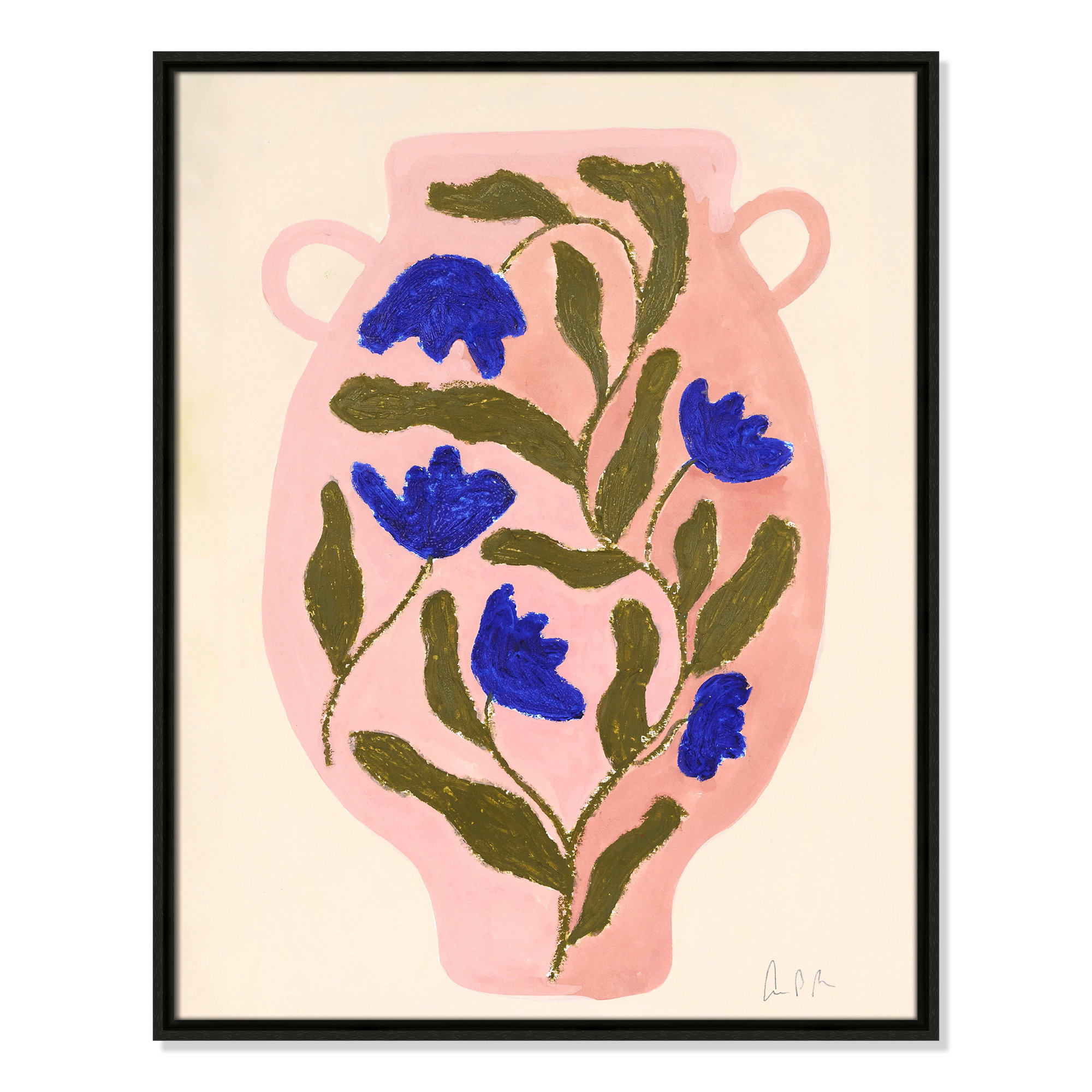 Vase No. 01 Print by Camilla Bergqvist, Espresso, 29.5" H x 23.5" W