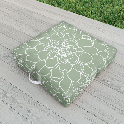 Indoor / Outdoor Floral Floor Pillow