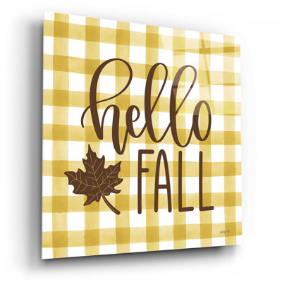 «Hello Fall» par Imperfect Dust - Art textuel sans cadre