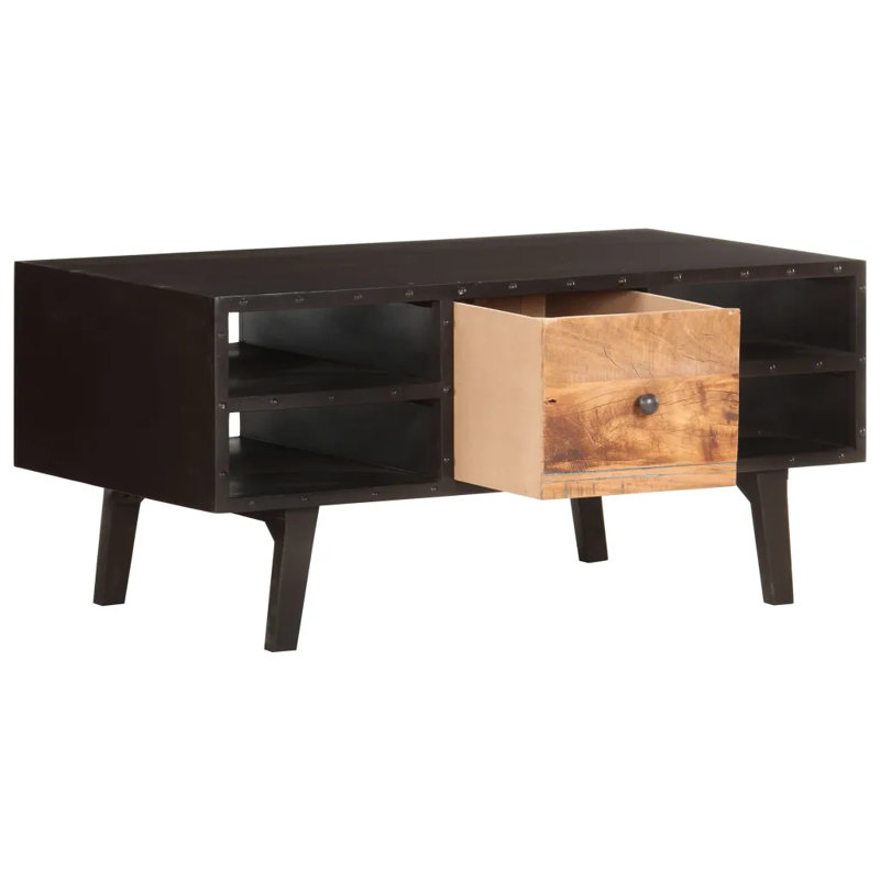 Kilkenny Solid Wood Four Leg Coffee Table with Storage
