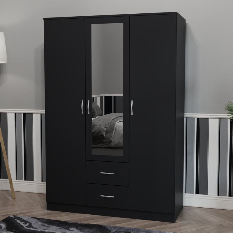 Maybery MDF & Particleboard Wardrobe, Black