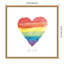 «Rainbow Pride II Love» par Sarah Adams, reproduction d'art sur toile encadrée-101125915