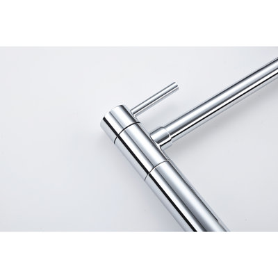 Robinet remplisseur de pot avec extension à 360 ° rotatif et pliable, fabrication en laiton, poignées doubles pour un approvisionnement en eau fluide, finition anticorrosion, laiton et gestion précise,
