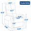 Fauteuil inclinable manuel avec chaise berçante et pivotante-1480647430