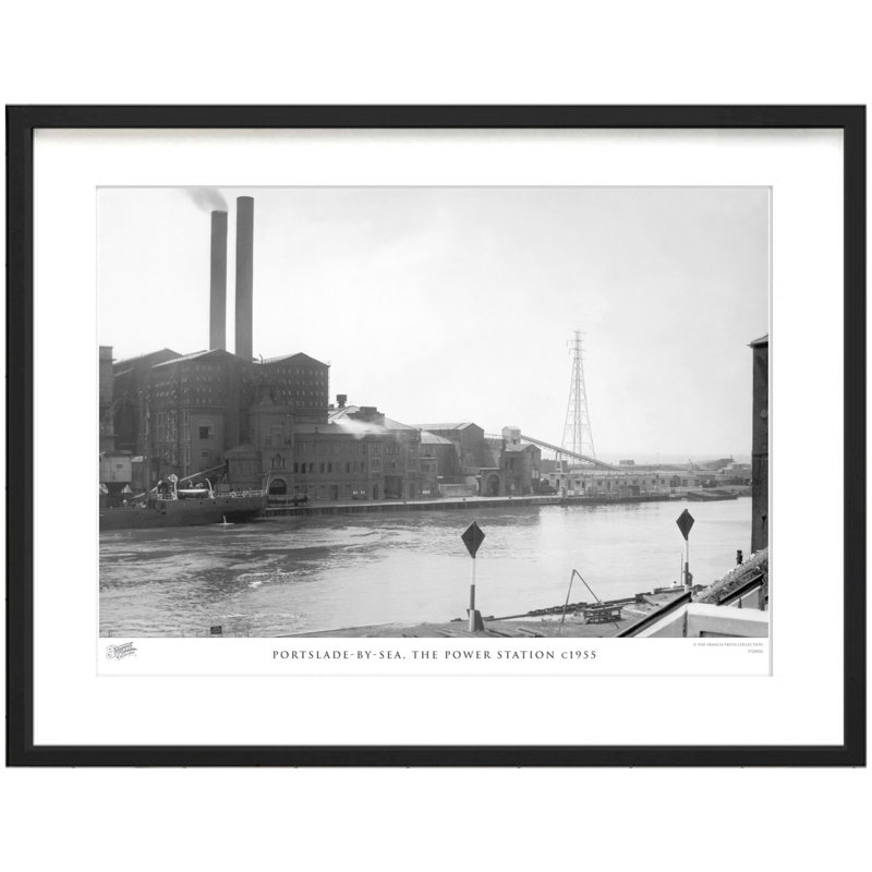 Portslade-by-Sea, The Power Station C1955 by Francis Frith - Single Picture Frame Print, 60cm H x 80cm W x 2.3cm D