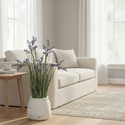 Lavender Drop-In and Stone Pot