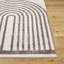 Machine Washable Shaggy Boho Dark Brown Area Rug-1440962799