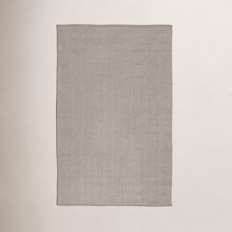 Iver Area Rug in Light Gray, Rectangle 5' x 8'