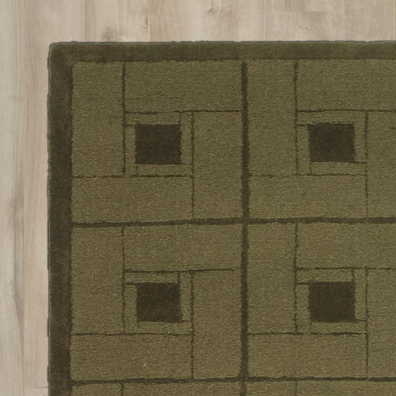 Tapis brun en laine à tissage plat handwoven, Rectangle 9 pi x 12 pi