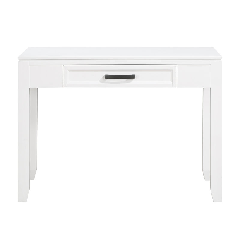 Bureau d'écriture blanc avec tiroir
