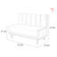 Banc rembourré en similicuir-100367895