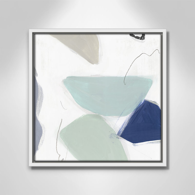 August Eve I - Floater Frame, reproduction d'art sur toile, H 13,5 po x l 13,5 po x P 2 po, Blanc