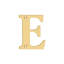 Deltana RL4B-15A 4" Height Residential House Letter Letter B Antique Brass-610988987