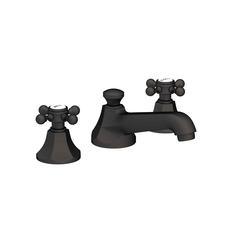 Metropole Widespread Bathroom Faucet with Drain Asssembly, Flat Black