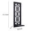 Wood Wall Sconce Candle Holder Set Of 2, Rustic Farmhouse Hanging Wall Decor With Carved Frame And Mirrored Accent