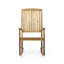 Chaise berçante en bois pour une détente en plein air de style rustique en temps libre