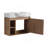 26'' Wall-Mounted Bathroom Vanity With White Ceramic Sink & Soft-Close Door, Plywood, KD-Packing-733057630