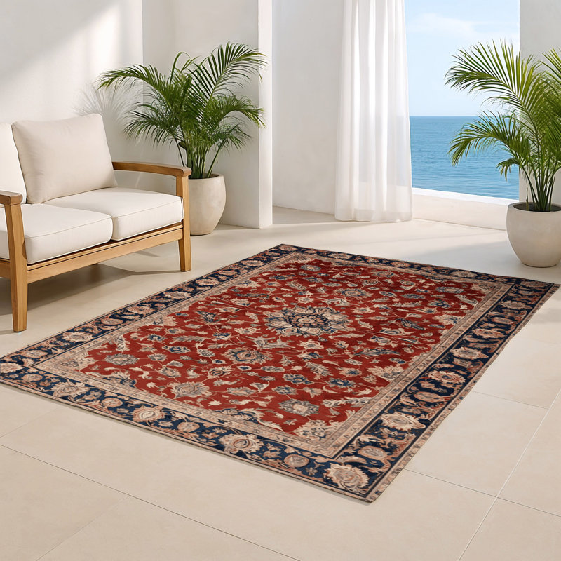 Tapis d'intérieur et d'extérieur brun Persian, Rectangulaire 2 pi x 3 pi