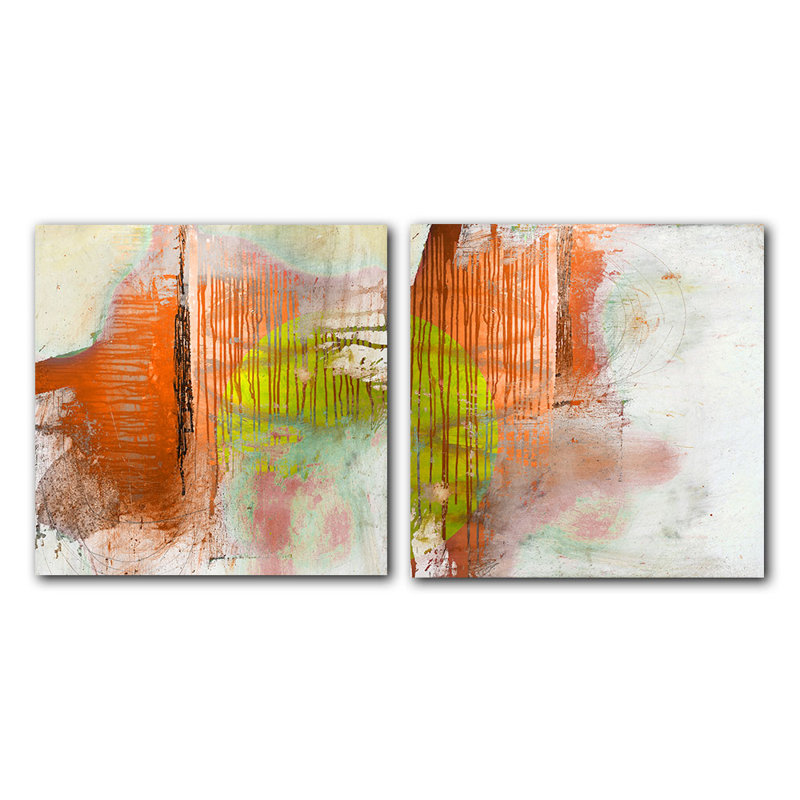 « abstract spa », ensemble de 2 reproductions d’art sur toiles
