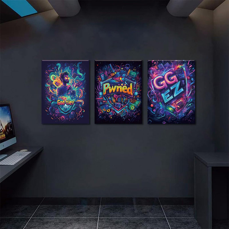 Framed Wall Art on Canvas, 30cm H x 40cm W