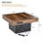 Farmhouse Coffee Table With 2 USB Ports And Outlets-1391321601