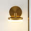 Sean Lavin Khan Bathroom Bedroom Wall Fixture With Silk Screen White Inside Clear Outside Shade-1759138763-1759138762-1759138741