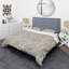 Ensemble de housse de couette rétro hexagonal iii mid-century-40702961