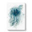 A Blue Jellyfish in Abstract - Wrapped Canvas-55368432
