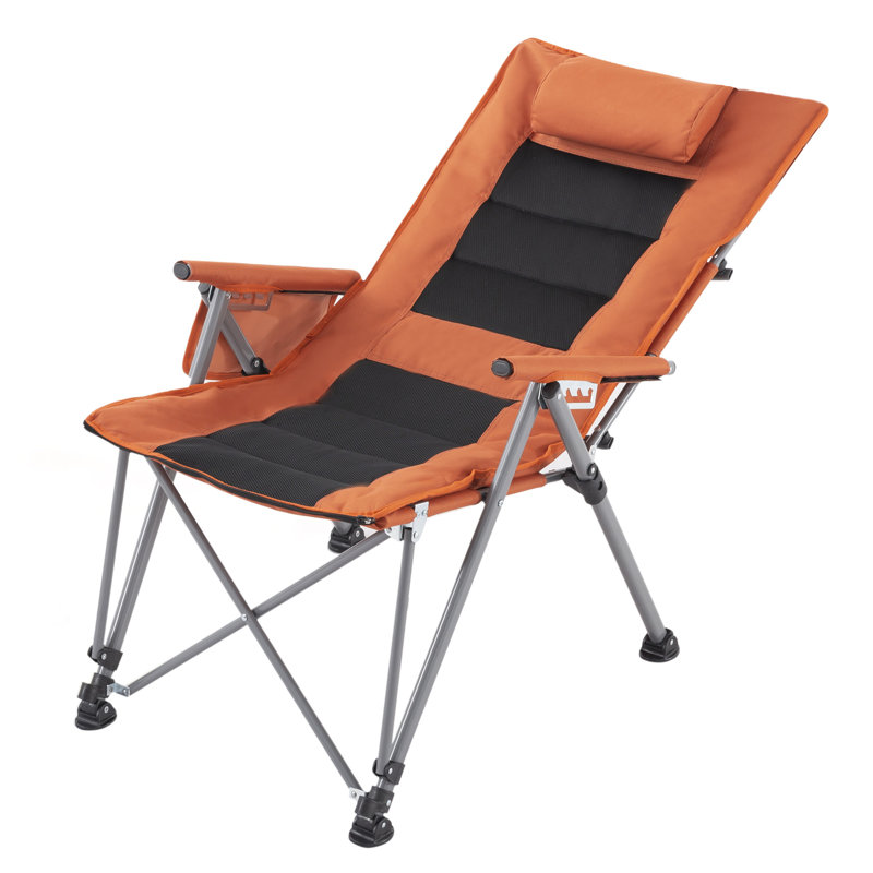 Chaise de camping pliante ajustable à 5 positions avec repose-pieds