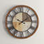 Horloge murale décorative en bois brun