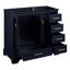 Quen 36" Freestanding Single Basin Vanity Set with Cabinet, Vanity Top, and Oval Undermount Sink-658153727-658309056-658309058