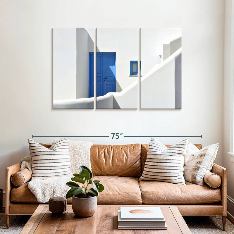 Lilie Folegandros Blue Door, 36" H x 57" W