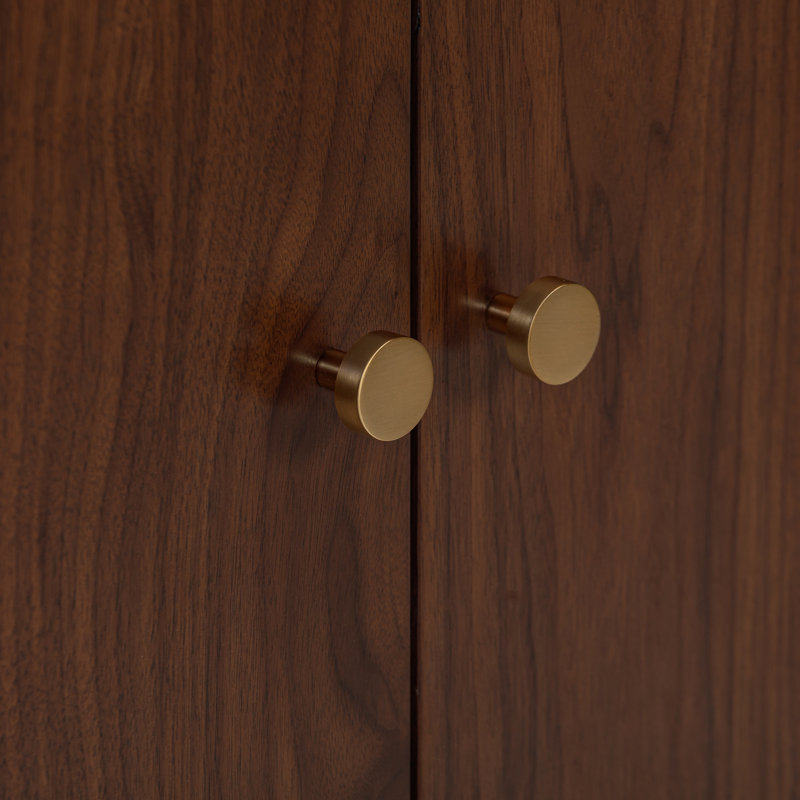 Zoe 30'' Single Bathroom Vanity Base Only in Walnut Finish
