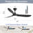  Nicola 60" Modern Style 3-blade Ceiling Fan Light With Remote Control, Supports Mobile Phone Connection And Voice Function-599633004