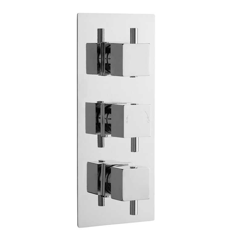 Triple Concealed Thermostatic Shower Valve