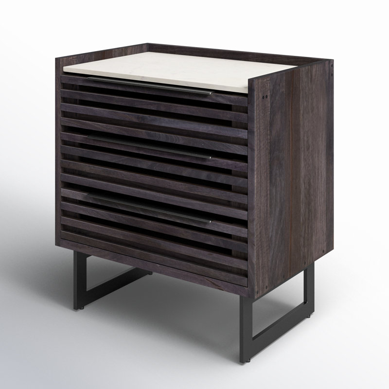 Iker 3 - Drawer Solid Wood Dresser