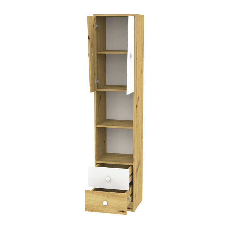 Nantes 40cm Sideboard, White high gloss