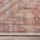Ervin Anya Vintage Tribal Chevron Pink Beige Rust Flat-Weave Rug