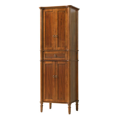 Armoire de rangement pour salle de bain 24 po en noyer Brandy