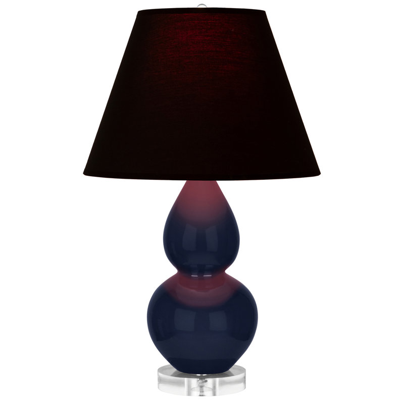 Petite lampe d'appoint à double gourde, Noir / Rouge, Bleu