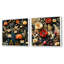 Naelle - Ensemble de 2 collages floraux carrés-101852540-101852541