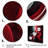 Red Black Contemplative Abstraction VI - Abstract Modern Waves Framed Canvas Print-550852655-550853074