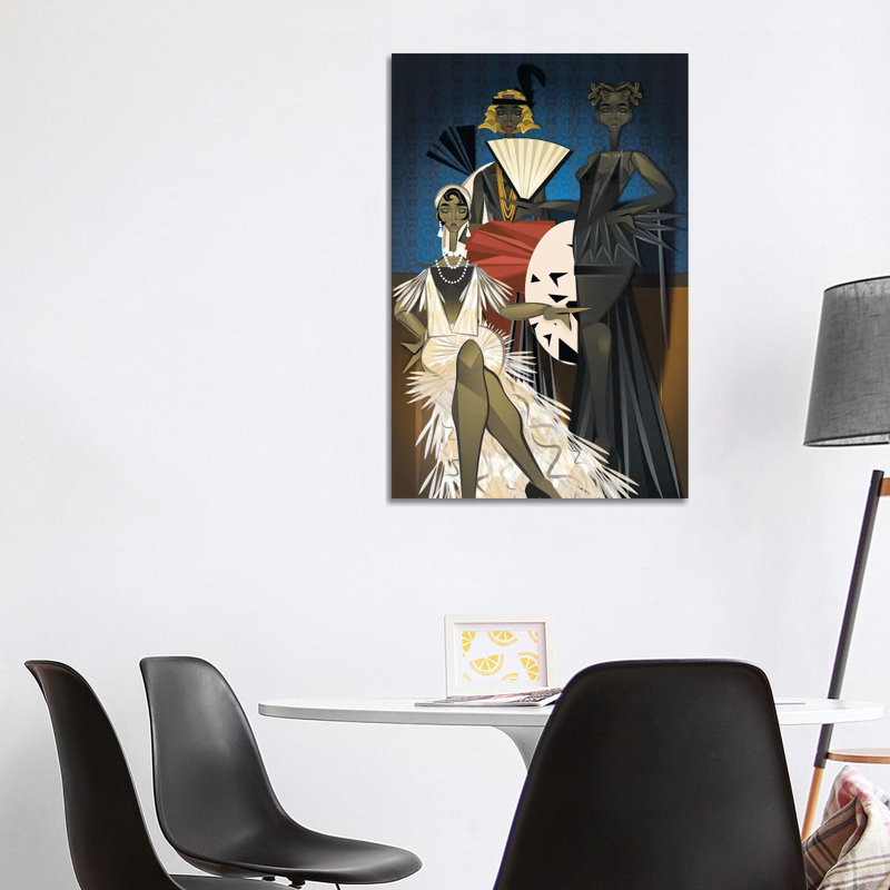 « Harlem nights » par Jaleelcampbell-impression, Toile tendue, H 40 po x l 26 po x P 1,5 po