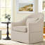 Fauteuil d'appoint demi-tonneau pivotant 30,3 po Martha-1599092306