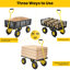 Chariot de chariot en maille d'acier, capacité de 660 lb, 3 pieds cubes, chariot utilitaire durable pour le travail dans la cour, le transport et l'utilisation à l'extérieur-117292610