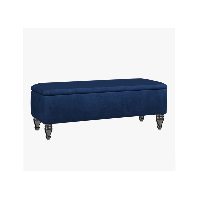 Lisbon Ottoman Bench with Storage, End of Bed Bench, Rectangle Coffee Table, Upholstered Footstools, Grey