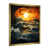 Impression dorée sur toile encadrée