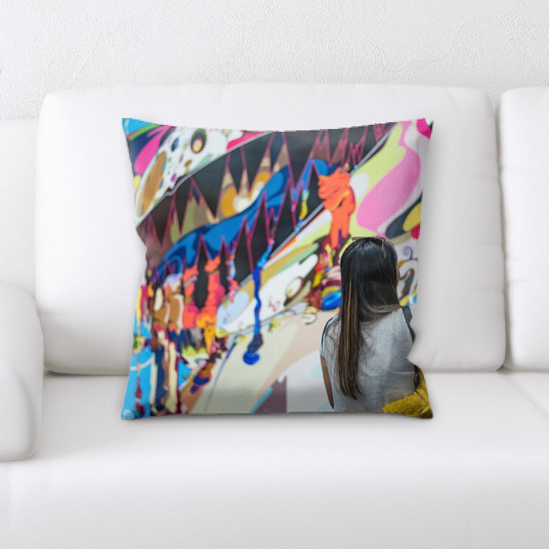 Microsuede Reversible Throw Pillow