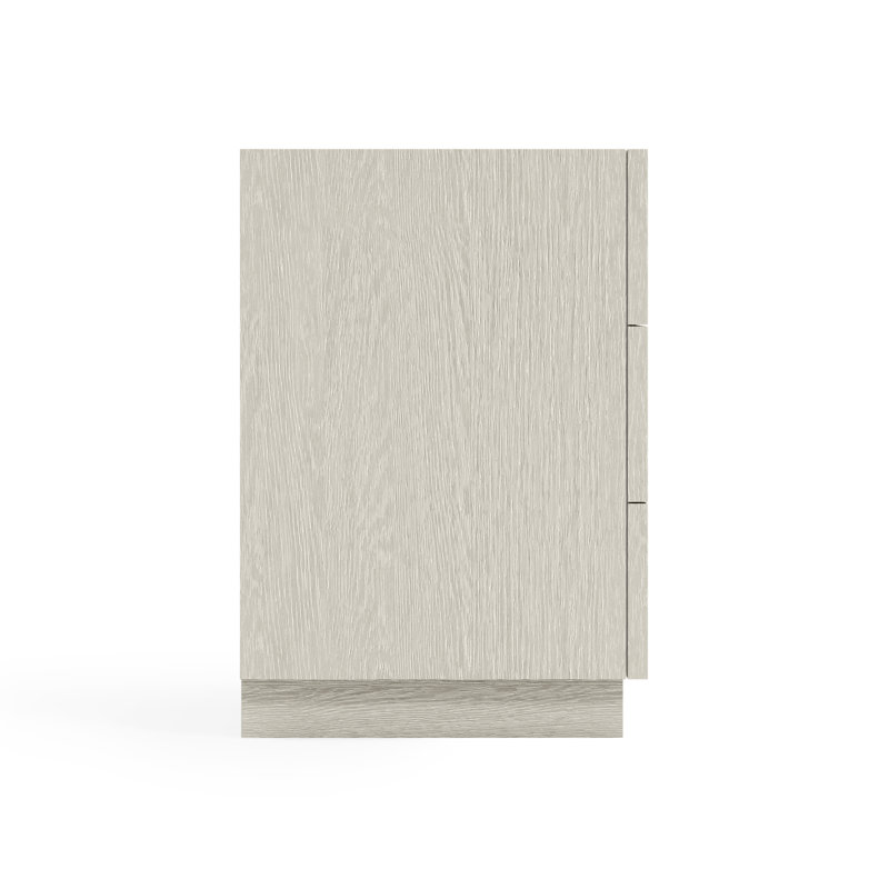 Tempo 3 - Drawer Solid Wood Nightstand